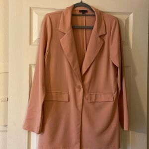 Lightweight, crêpe, blush, color, blazer